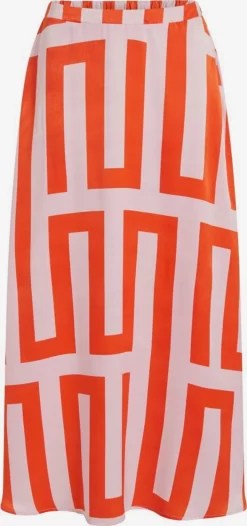 Vila Maxi Rokken Rok Dames Oranje