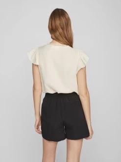 Vila Blouse Tops Blouse LUCIA Dames Beige -Vila 1465b2306adb4fb1cf76a997aa122fd2