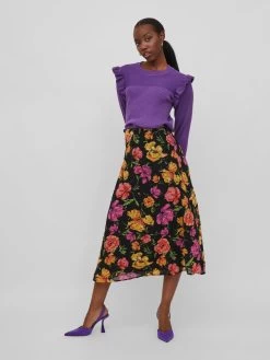 Vila Midi Rokken Rok SERENA Dames Zwart 10 Vila Midi Rokken Rok SERENA Dames Zwart -Vila 15184e13eee9ff9532a9953d2b23363c