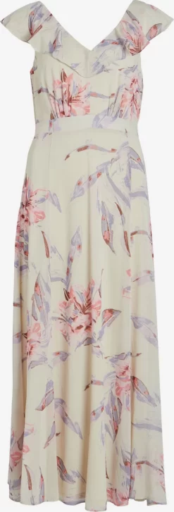 Vila Maxi Jurken Jurk RILLA Dames Beige / Chamois