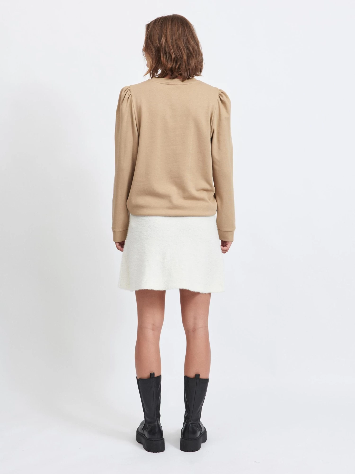 Vila Sweatshirts Sweatshirt Rustie Dames Lichtbruin 5 Vila Sweatshirts Sweatshirt Rustie Dames Lichtbruin - Afbeelding 5