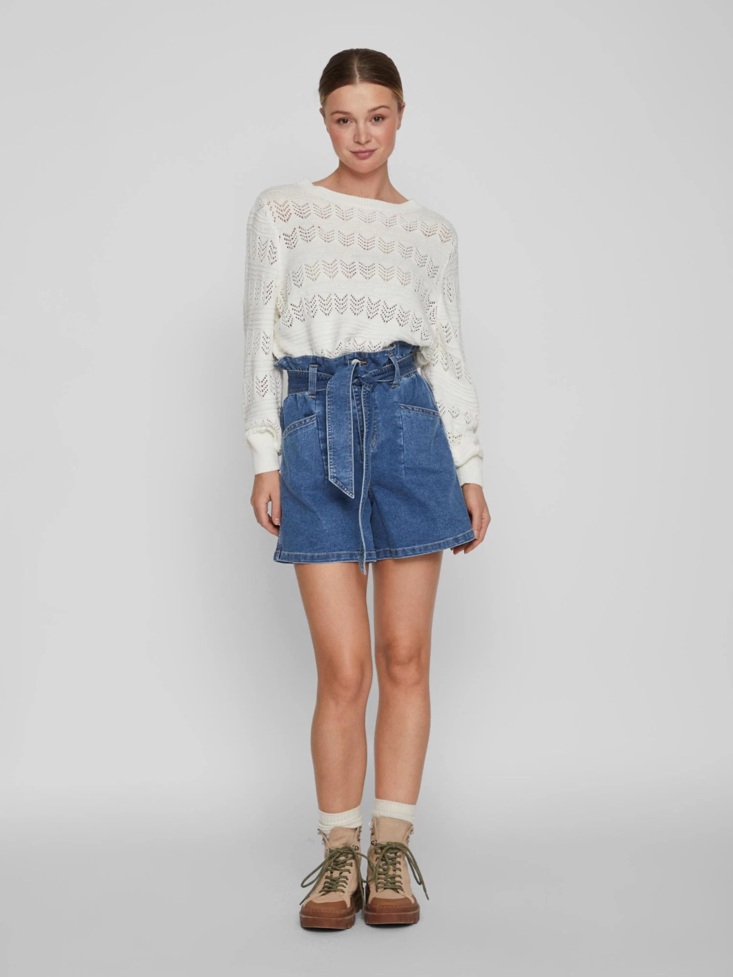 Vila Jeans Loosefit Bandplooi Jeans Fo Dames Blauw 5 Vila Jeans Loosefit Bandplooi Jeans Fo Dames Blauw - Afbeelding 5