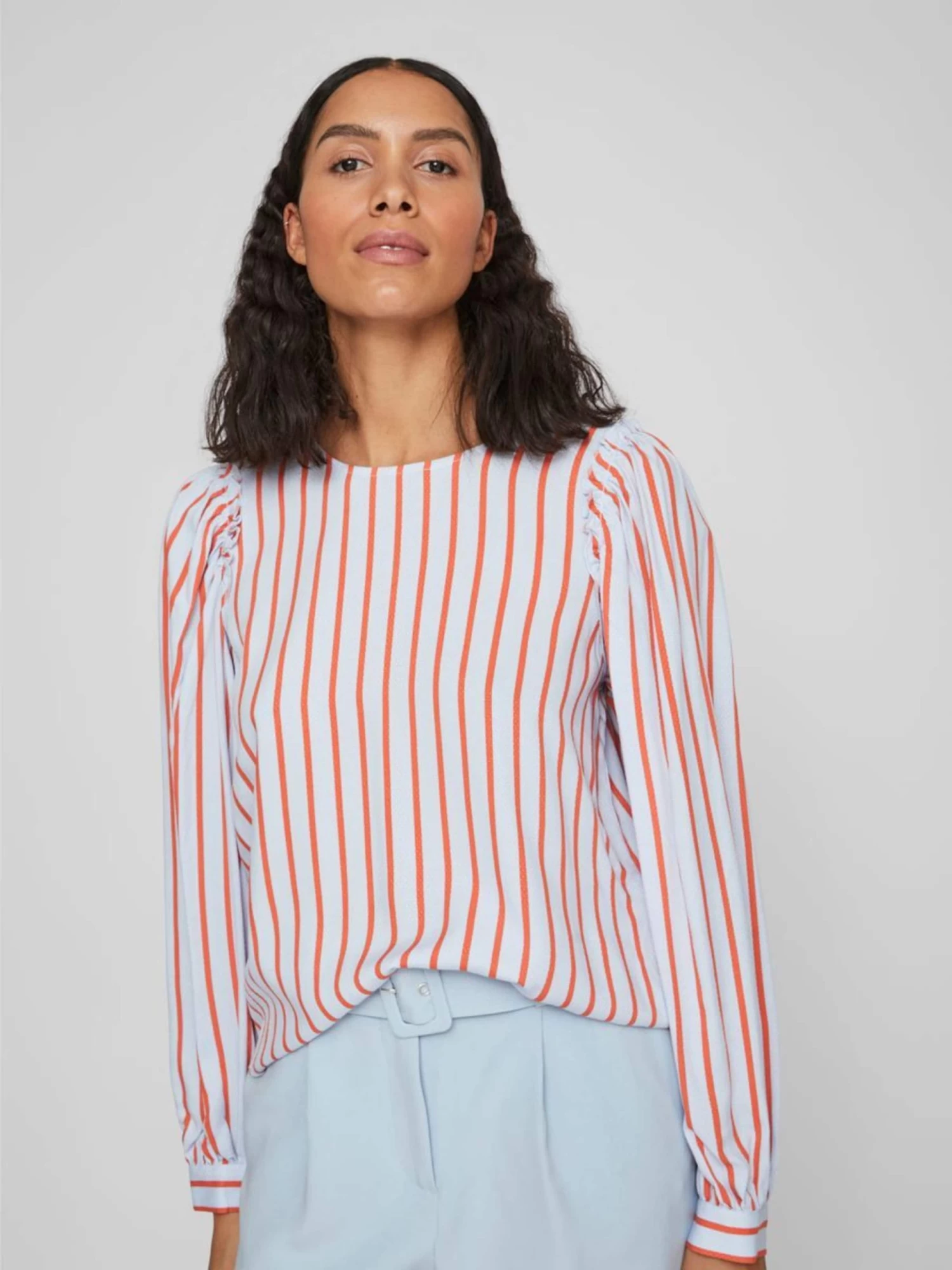 Vila Blouseshirts Blouse Dames Lichtblauw 6 Vila Blouseshirts Blouse Dames Lichtblauw - Afbeelding 6