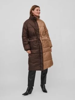 Vila Wintermantels Wintermantel Dames Sand / Bruin -Vila 16d21474940f7f51e8a091577157db01