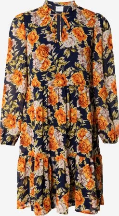 Vila Mini Jurken Jurk Dames Navy