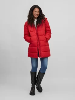Vila Wintermantels Wintermantel Dames Rood -Vila 17fe7b97d56ff5f72934427433268c50 scaled