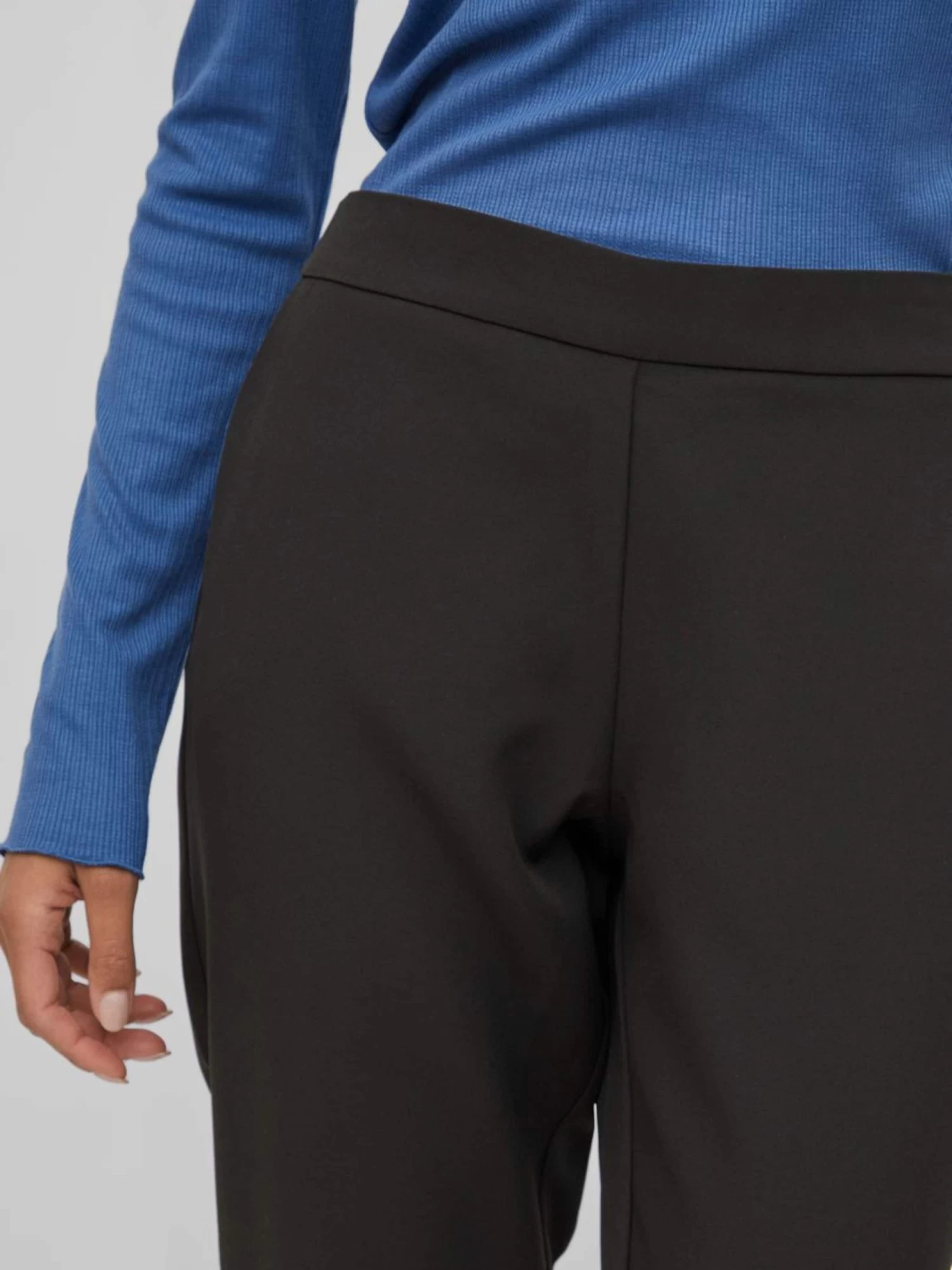 Vila Pantalons Regular Broek Carrier Dames Zwart 6 Vila Pantalons Regular Broek Carrier Dames Zwart - Afbeelding 6