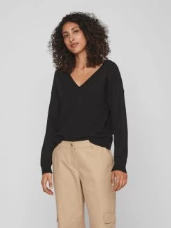 Vila Basic Truien Trui Dames Zwart 8 Vila Basic Truien Trui Dames Zwart -Vila 1a78bfbb93bcc36c839a8e0b3bb88597