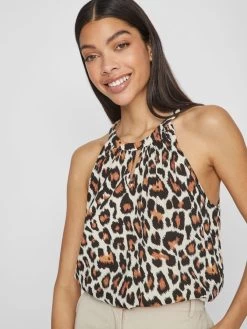Vila Uitgaanstops Top Dames Beige -Vila 1ab023d58de778cc7414495439939192
