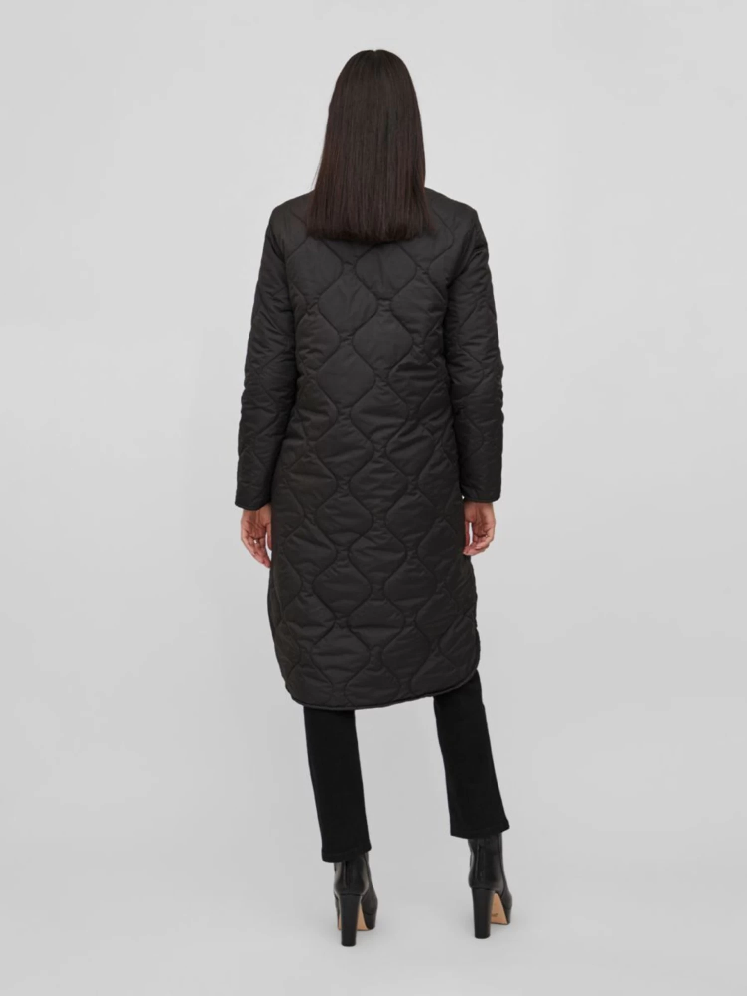 Vila Tussenmantels Tussenmantel Manon Dames Zwart 4 Vila Tussenmantels Tussenmantel Manon Dames Zwart - Afbeelding 4