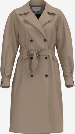 Vila Trenchcoats Tussenmantel Dames Beige