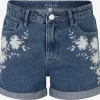 Vila Denim Shorts Regular Jeans Dames Blauw