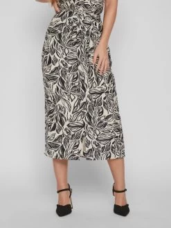 Vila Maxi Rokken Rok Dames Zwart / Wit -Vila 1c09d85c58b6e6e44c7c2af5b52f04ca