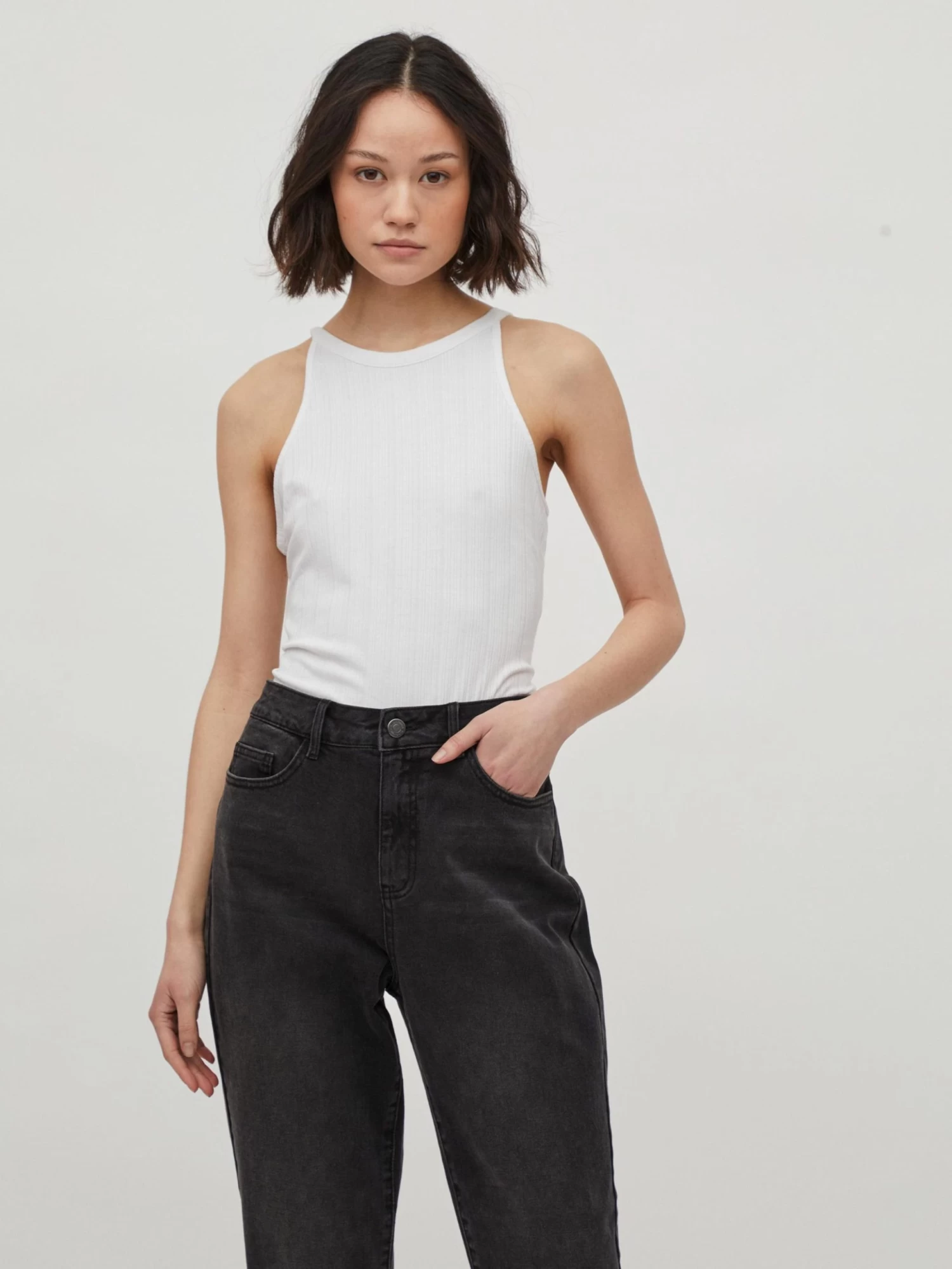 Vila Spaghetti Tops Top Athalia Dames Wit 3 Vila Spaghetti Tops Top Athalia Dames Wit - Afbeelding 3