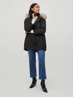Vila Winterjassen Winterjas Loui Dames Zwart -Vila 1c75764c5e26d8408d176cb98dc9820d
