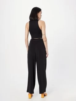 Vila Bandplooibroeken Loosefit Bandplooibroek Elin Dames Zwart -Vila 1c920ed3115b263ea75f3f4e9f6a347b