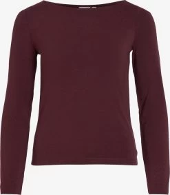 Vila Longsleeves Shirt EMILIE Dames Wijnrood