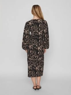 Vila Maxi Jurken Jurk Dames Bruin / Zwart 9 Vila Maxi Jurken Jurk Dames Bruin / Zwart -Vila 1f81acb68c716916c87316a55f66f529