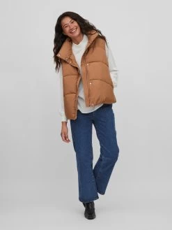 Vila Bodywarmers Bodywarmer Dames Cognac -Vila 2006ffb79584be5333999705584cd3d7