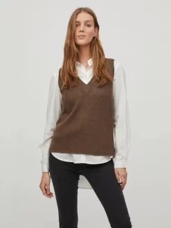 Vila Fijngebreide Truien Trui Dames Bruin 10 Vila Fijngebreide Truien Trui Dames Bruin -Vila 216c2196660722009fc2803374695e82 scaled