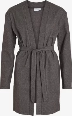 Vila Vesten Gebreid Vest Queni Dames Donkergrijs