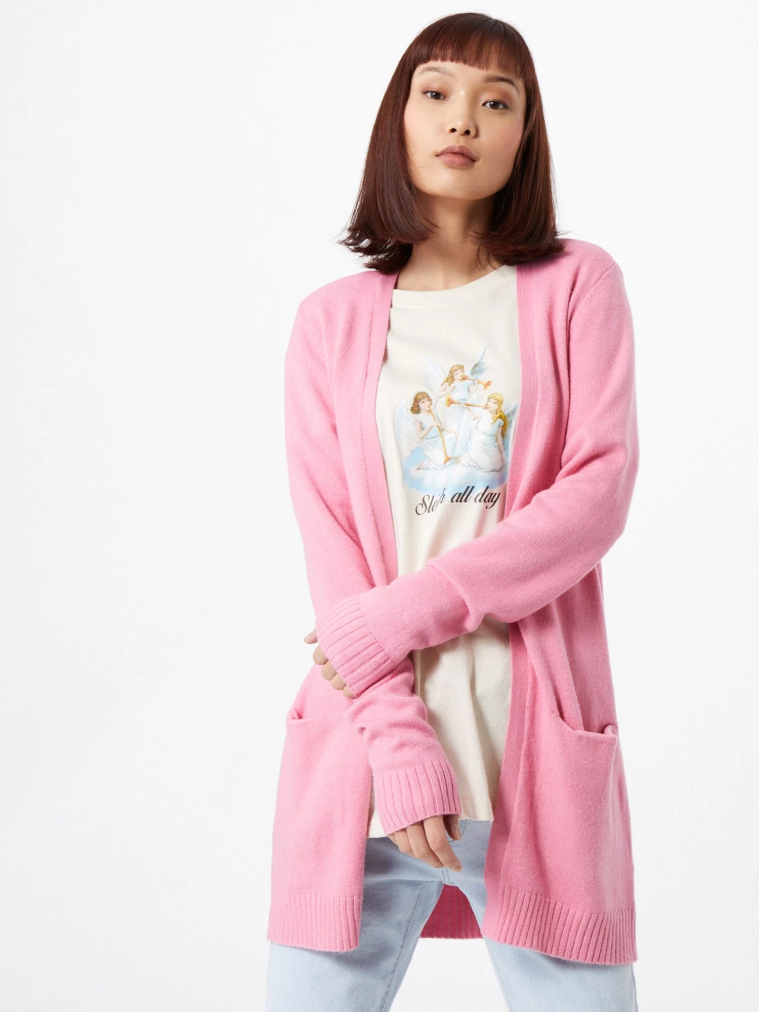 Vila Vesten Gebreid Vest Ril Dames Lichtroze 2 Vila Vesten Gebreid Vest Ril Dames Lichtroze - Afbeelding 2