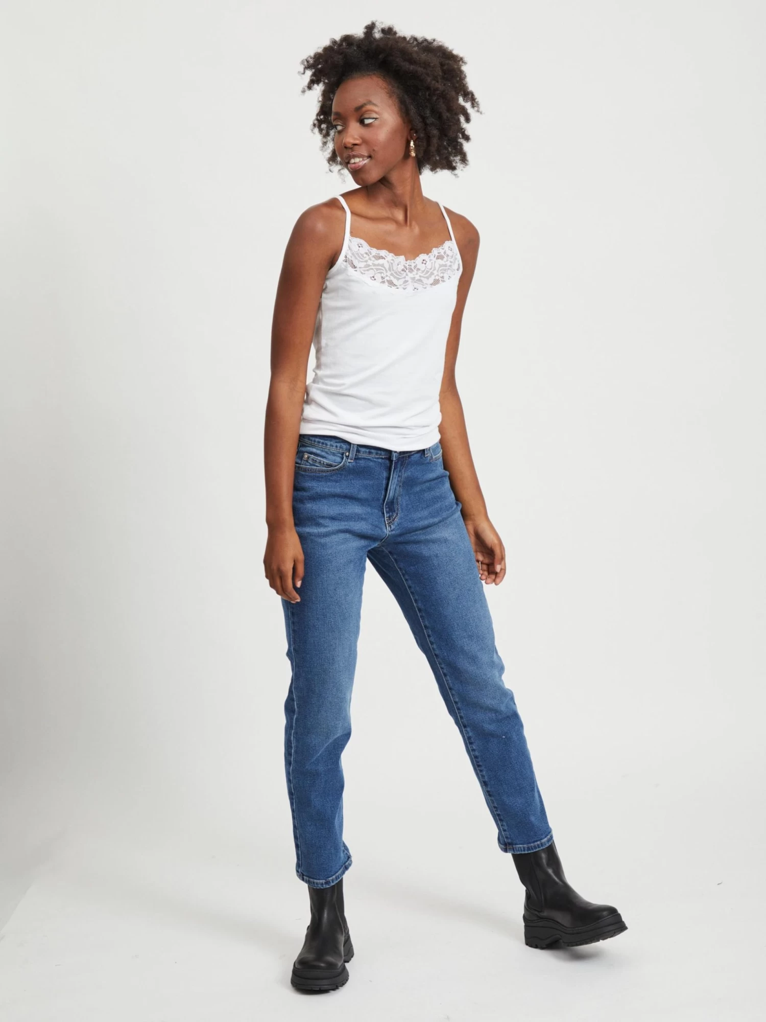 Vila Kanten Tops Top Dames Offwhite 5 Vila Kanten Tops Top Dames Offwhite - Afbeelding 5