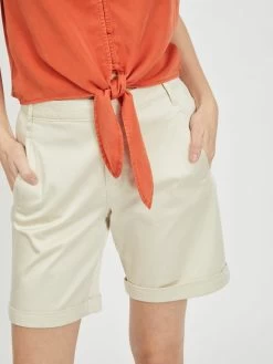 Vila Shorts Regular Broek Dames Wit -Vila 2351e303b9ee0d9cc8a75cf01c17422c