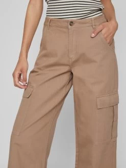 Vila Straight Regular Cargojeans Tilo Dames Lichtbruin -Vila 239af7bf9d67035a257ecc48661799b6