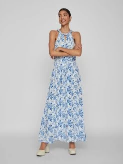 Vila Maxi Jurken Jurk Dames Blauw / Wit 11 Vila Maxi Jurken Jurk Dames Blauw / Wit -Vila 2442dcb634f040ffaa2a785958ccc6fb