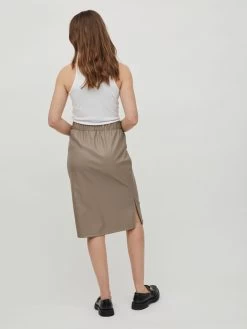 Vila Midi Rokken Rok Dames Chamois -Vila 247dac0c80a7c08f74492a650478044a