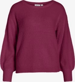 Vila Fijngebreide Truien Trui Dames Merlot