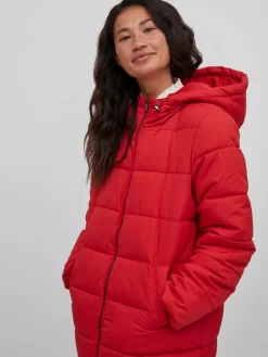 Vila Wintermantels Wintermantel Dames Rood -Vila 256586e52810ee9b3029c16bbecef011 scaled