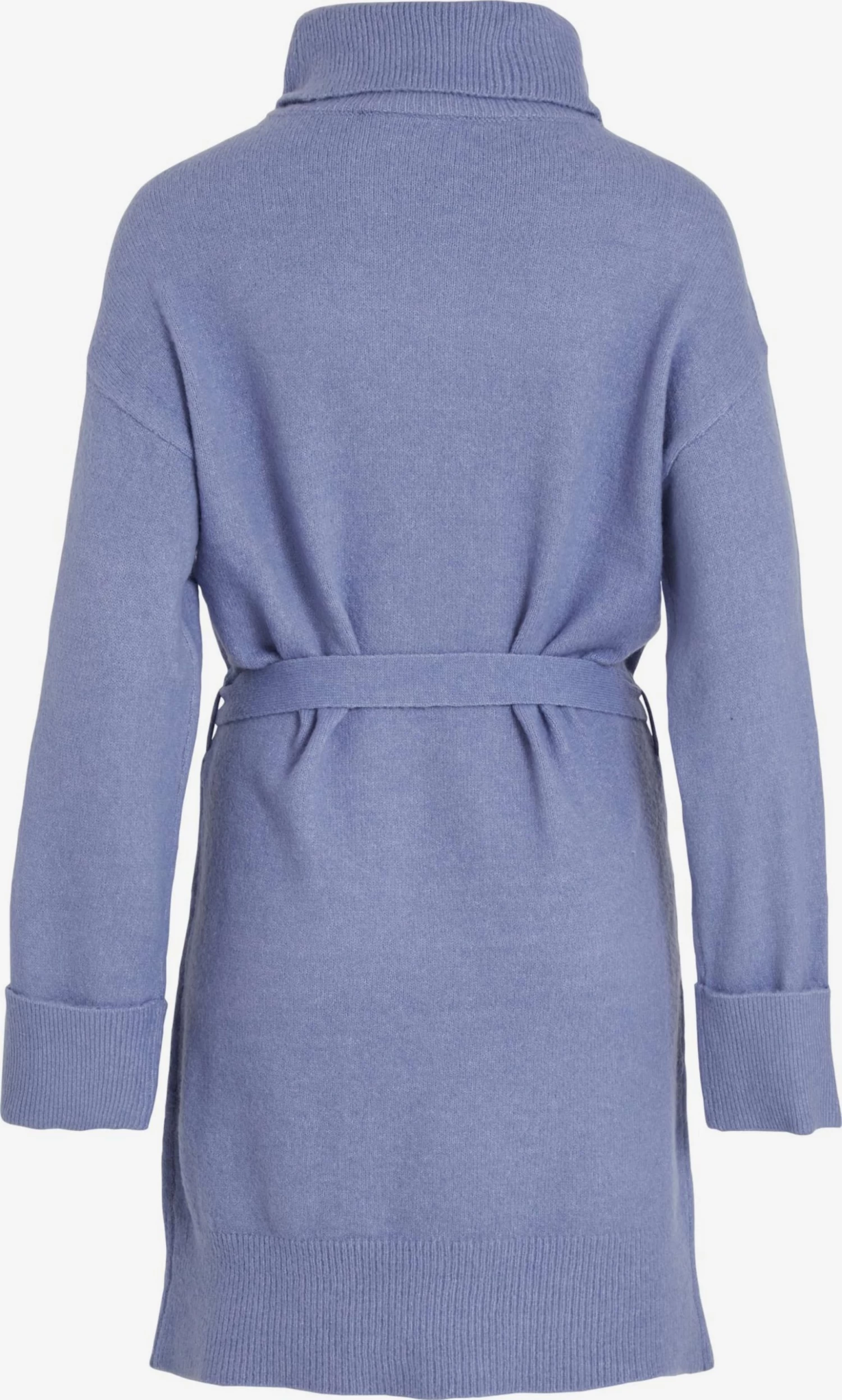 Vila Gebreide Jurken Gebreide Jurk Rolfie Dames Smoky Blue 2 Vila Gebreide Jurken Gebreide Jurk Rolfie Dames Smoky Blue - Afbeelding 2