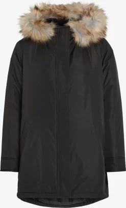 Vila Winterjassen Winterjas Loui Dames Zwart