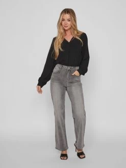 Vila Jeans Bootcut Jeans Dames Grijs -Vila 264b4aba20e22b14cb45e625a88e8459