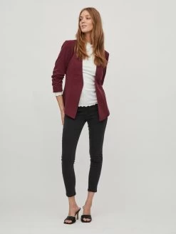Vila Klassieke Blazers Blazers Her Dames Wijnrood -Vila 278c7836d86268dd8509ab48bb65edfa