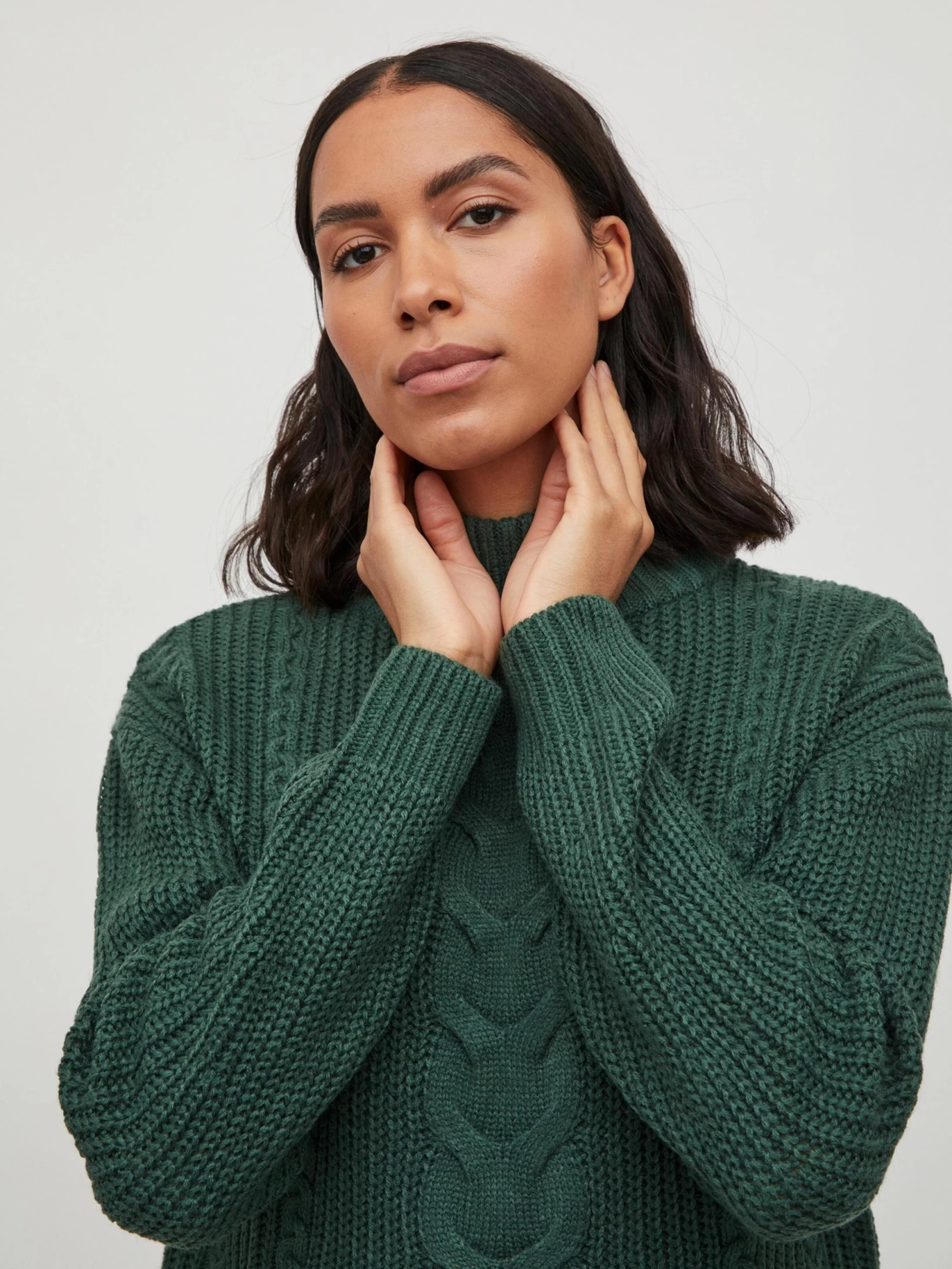 Vila Coltruien Trui Dames Donkergroen 6 Vila Coltruien Trui Dames Donkergroen - Afbeelding 6