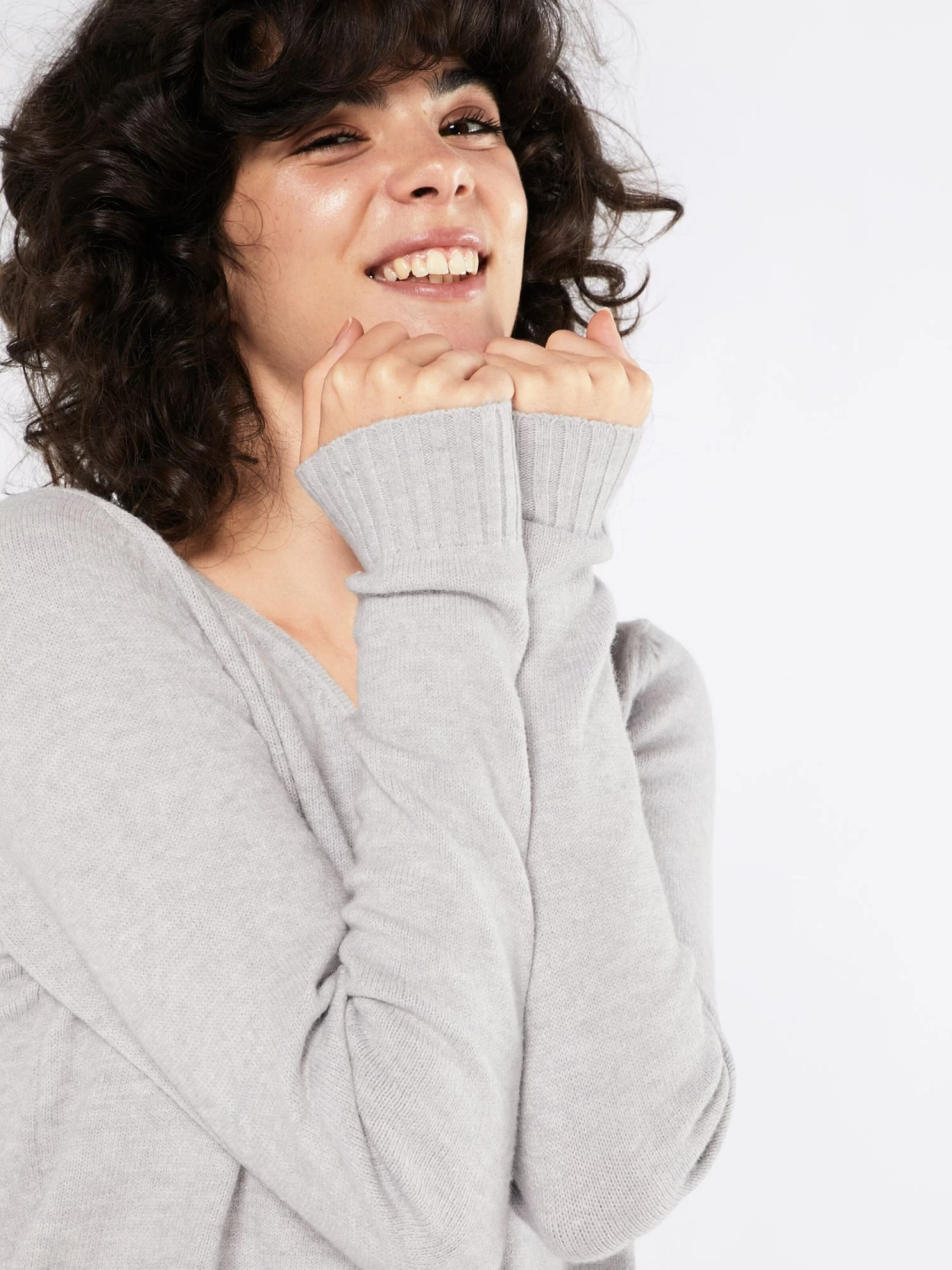 Vila Fijngebreide Truien Trui Ril Dames Lichtgrijs 5 Vila Fijngebreide Truien Trui Ril Dames Lichtgrijs - Afbeelding 5