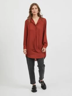 Vila Tunieken Tuniek Dames Bruin -Vila 28741dd882fdfb36d844fc2aeaba00f4