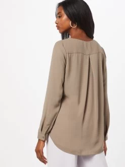 Vila Blouses & Tunieken Blouse Dames Lichtbruin -Vila 28ab39fc71f4a20f8d133cb8be696230