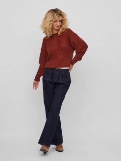 Vila Basic Truien Trui Apoline Dames Roestrood -Vila 29157e1f152aa820f9720fa9ac8df0ef scaled