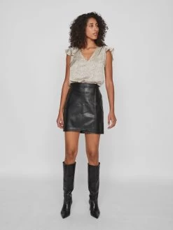 Vila Mini Rokken Rok Dames Zwart -Vila 291b66e7da28aed433e71015a12dd4e7