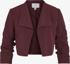 Vila Korte Blazers Blazers Her Dames Wijnrood