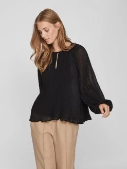 Vila Blouses & Tunieken Blouse Dames Zwart -Vila 29f89373790bfeebaac80425c076f1e9