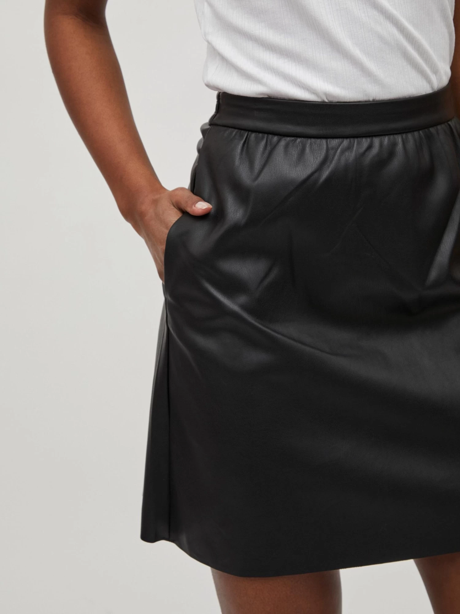 Vila Mini Rokken Rok Dames Zwart 6 Vila Mini Rokken Rok Dames Zwart - Afbeelding 6