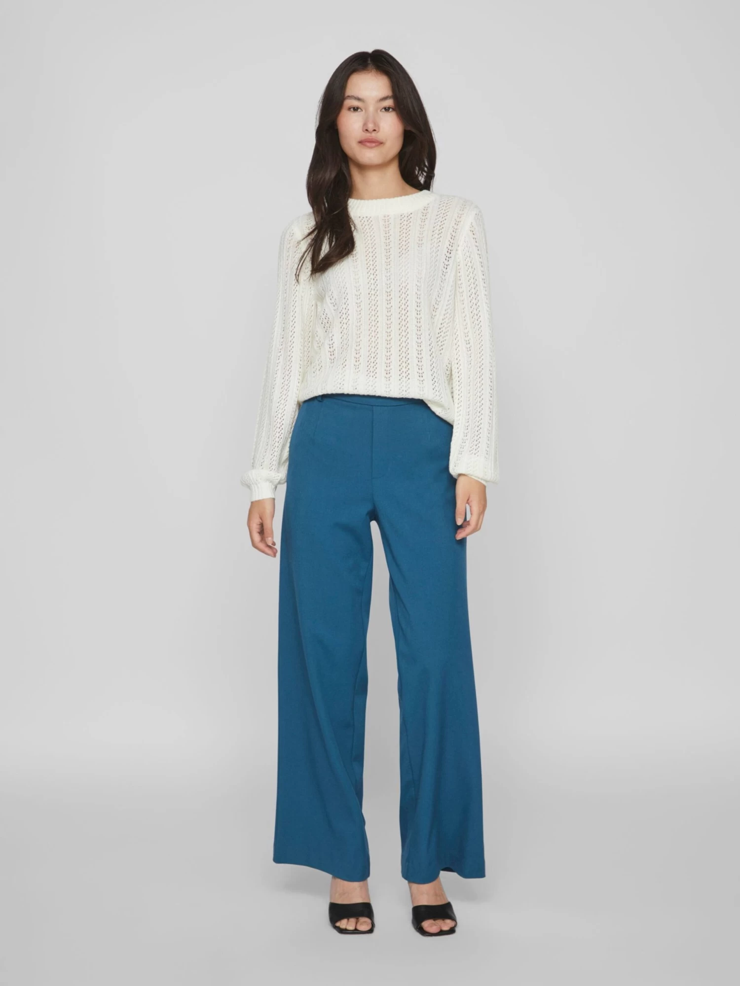 Vila Basic Truien Trui CHOI Dames Wit 5 Vila Basic Truien Trui CHOI Dames Wit - Afbeelding 5