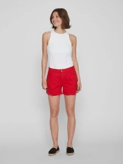 Vila Denim Shorts Regular Jeans Dames Vuurrood 10 Vila Denim Shorts Regular Jeans Dames Vuurrood -Vila 2a9ec963ee5586771601e4a665a9e98f
