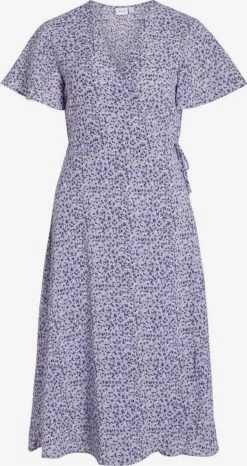 Vila Midi Jurken Jurk Dames Lila / Lichtlila