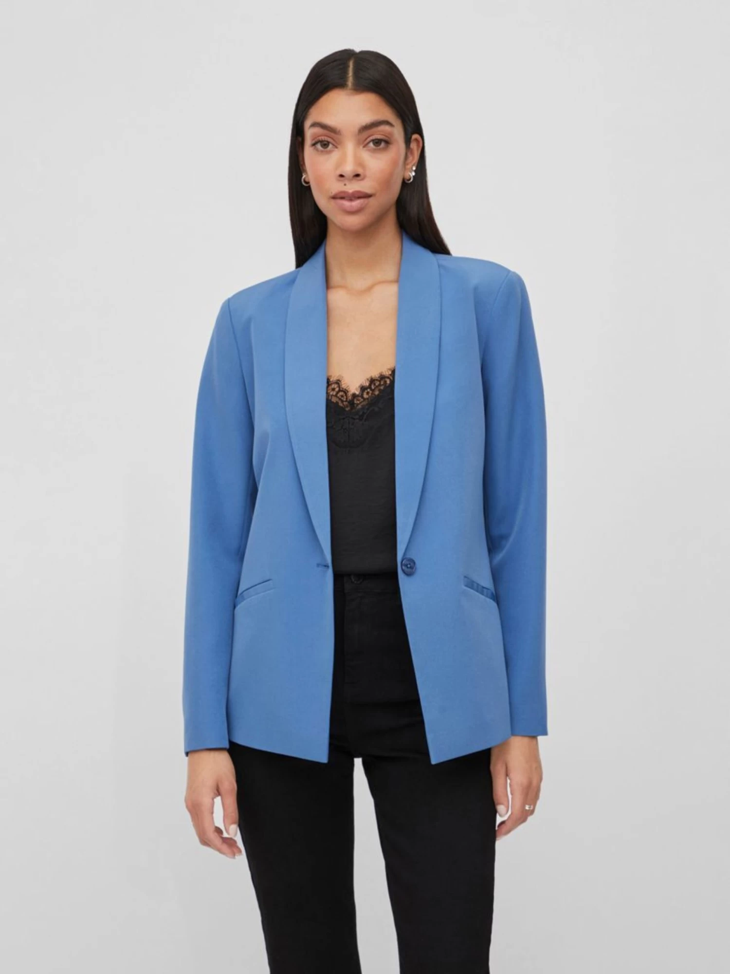 Vila Klassieke Blazers Blazers Dames Blauw 3 Vila Klassieke Blazers Blazers Dames Blauw - Afbeelding 3